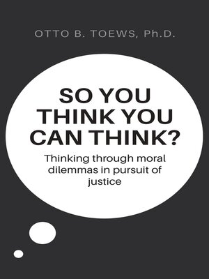 cover image of So You Think You Can Think?